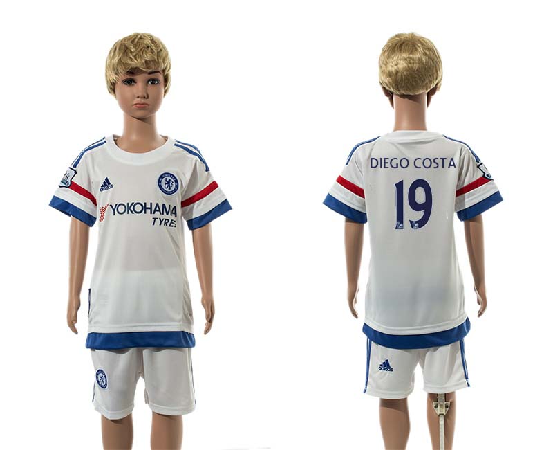 2015-16 Chelsea 19 DIEGO COSTA Away Youth Jersey