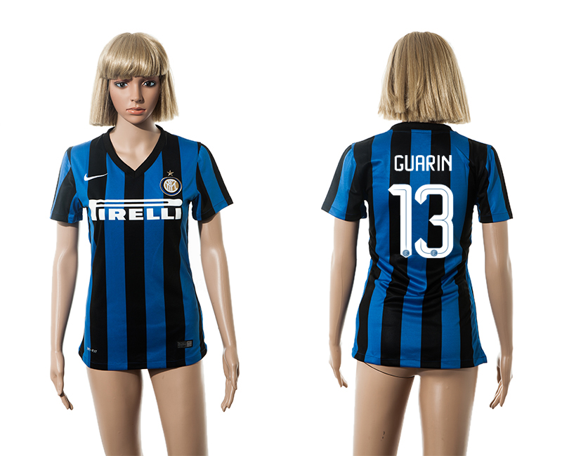 2015-16 Inter Milan 13 GUARIN Home Women Jersey