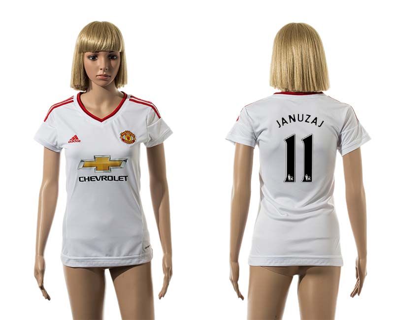 2015-16 Manchester United 11 JANUZAJ Away Women Jersey
