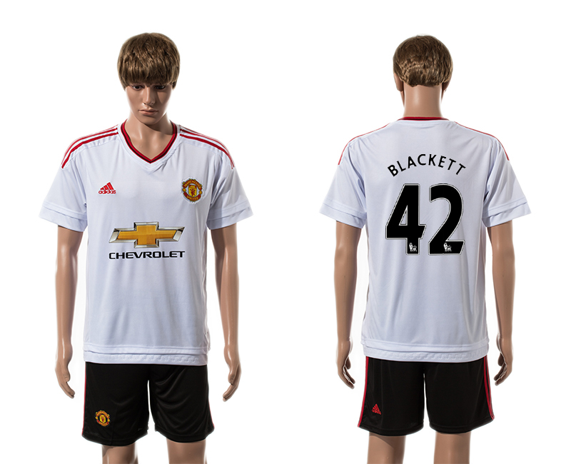 2015-16 Manchester United 42 BLACKETT Away Jersey