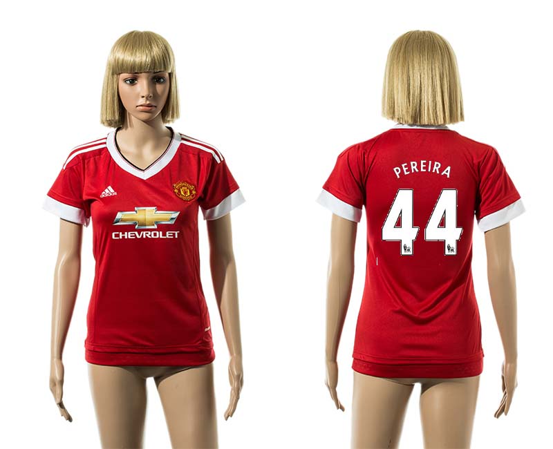 2015-16 Manchester United 44 PEREIRA Home Women Jersey