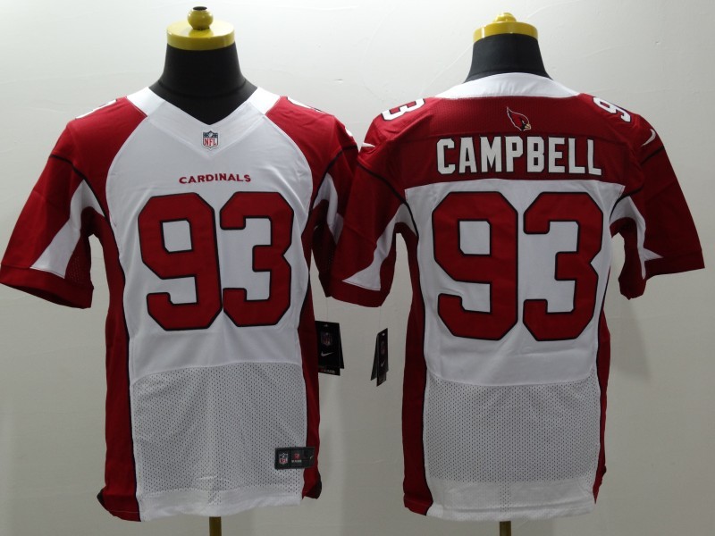 Nike Cardinals 93 Calais Campbell White Elite Jersey