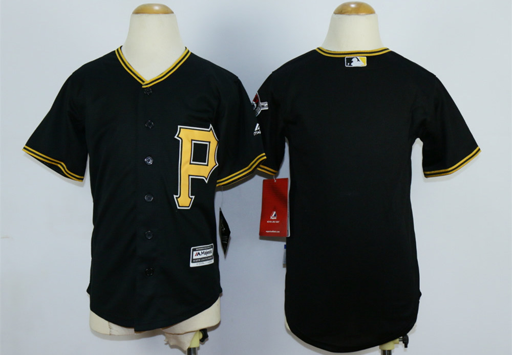 Pirates Blank Black Youth New Cool Base Jersey