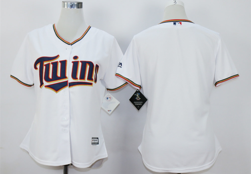 Twins Blank White Women New Cool Base Jersey