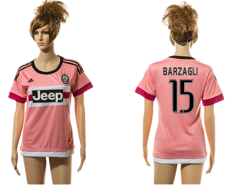 2015-16 Juventus 15 BARZAGLI Away Women Jersey