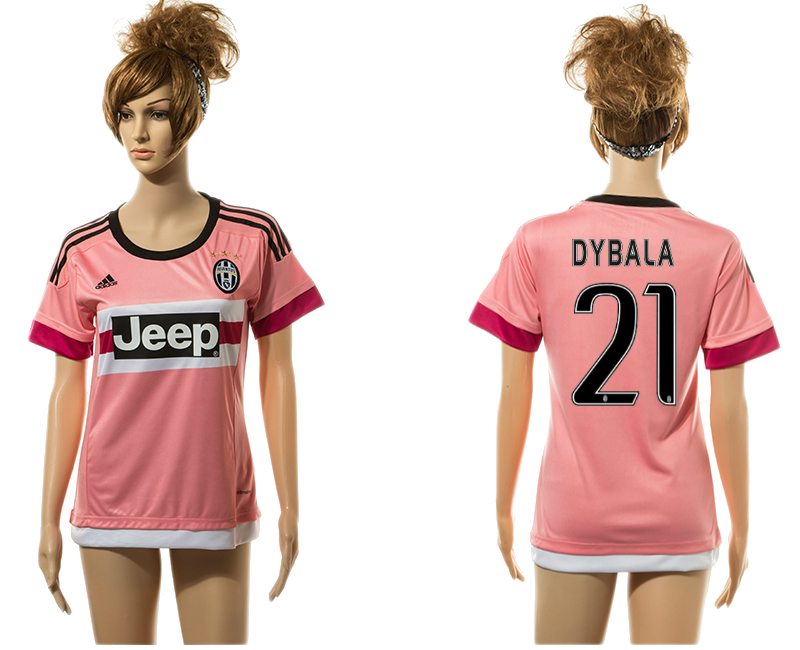 2015-16 Juventus 21 DYBALA Away Women Jersey