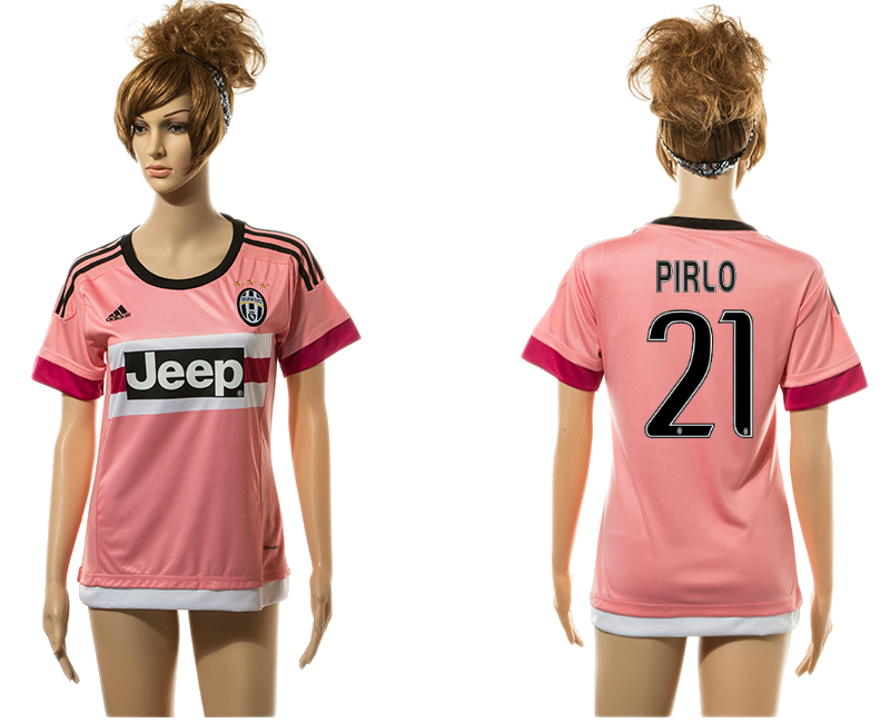 2015-16 Juventus 21 PIRLO Away Women Jersey
