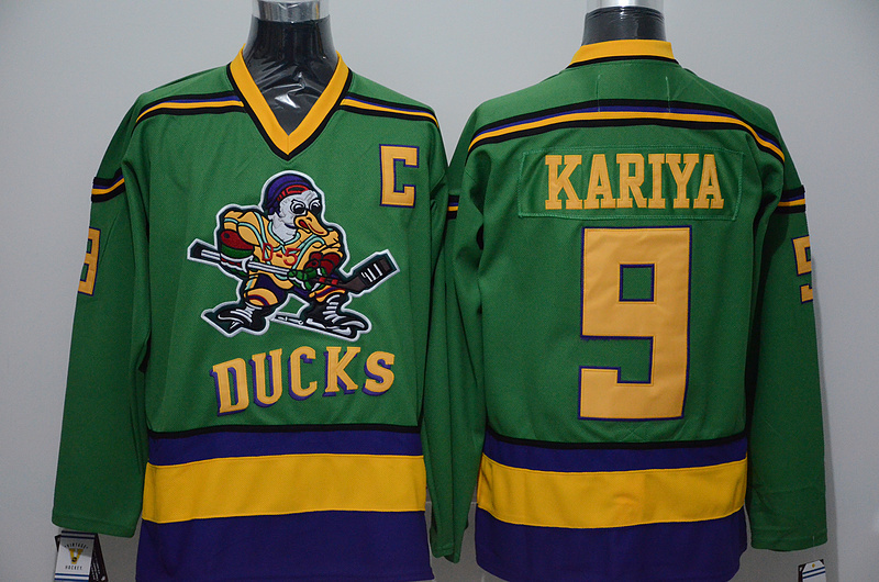 Ducks 9 Paul Kariya Green CCM Jersey