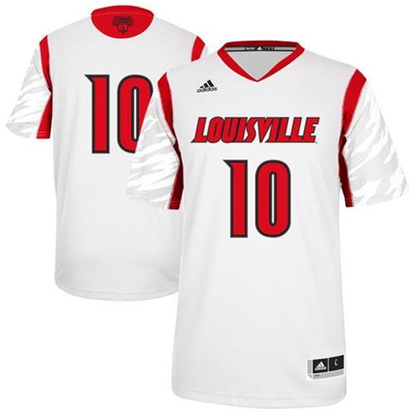 Louisville Cardinals 10 Gorgui Dieng White College Jersey