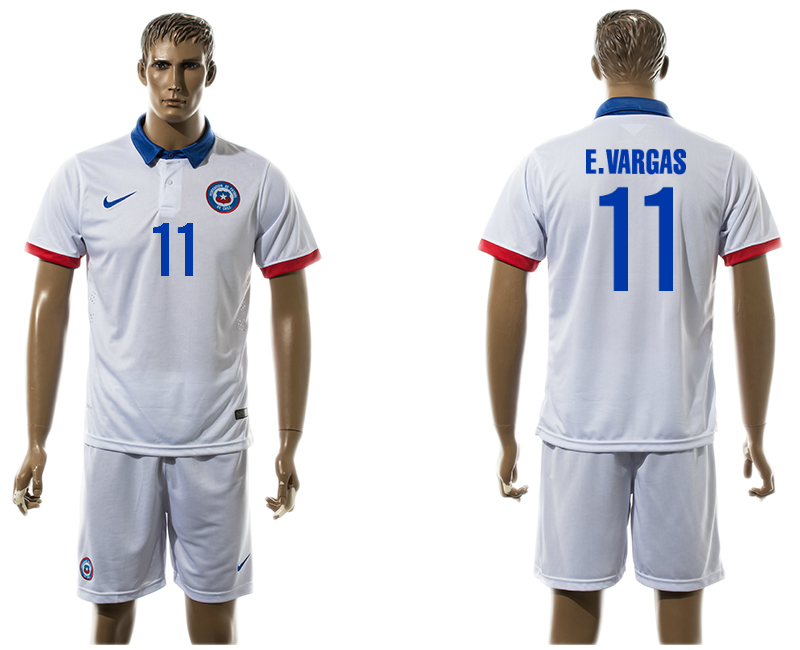 2015-16 Chile 11 E.VARGAS Away Jersey