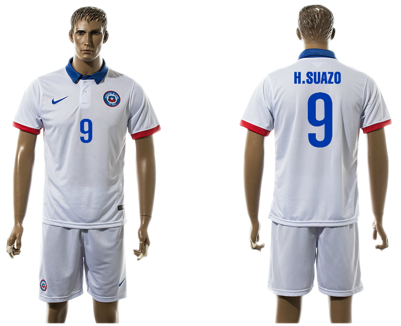 2015-16 Chile 9 H.SUAZO Away Jersey 2015-16 Chile 9 H.SUAZO Away Jersey
