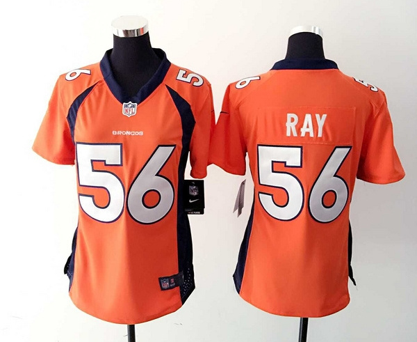 Nike Broncos 56 Shane Ray Orange Women Game Jersey