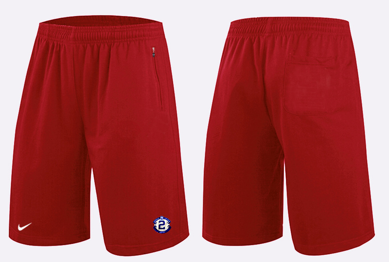 Nike Yankees Derek Jeter Fashion Shorts Red - Click Image to Close