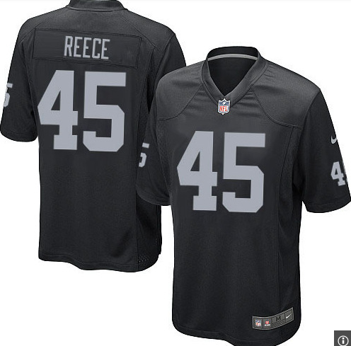 Nike Raiders 45 Marcel Reece Black Elite Jersey