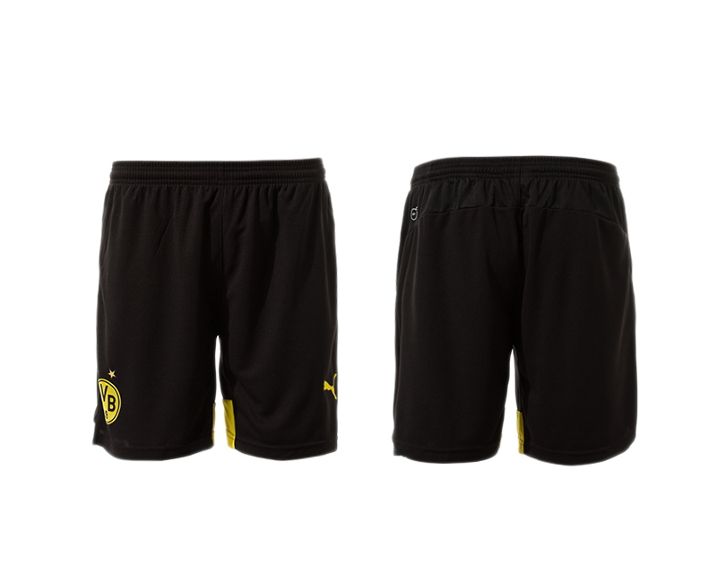 2015-16 Dortmund Home Shorts - Click Image to Close