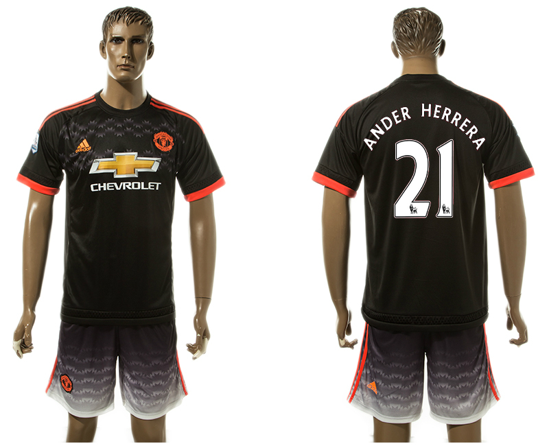 2015-16 Manchester United 21 ANDER HERRERA Third Away Jersey