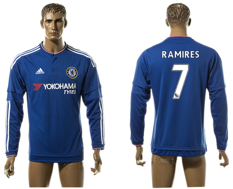 2015-16 Chelsea 7 RAMIRES Home Long Sleeve Thailand Jersey