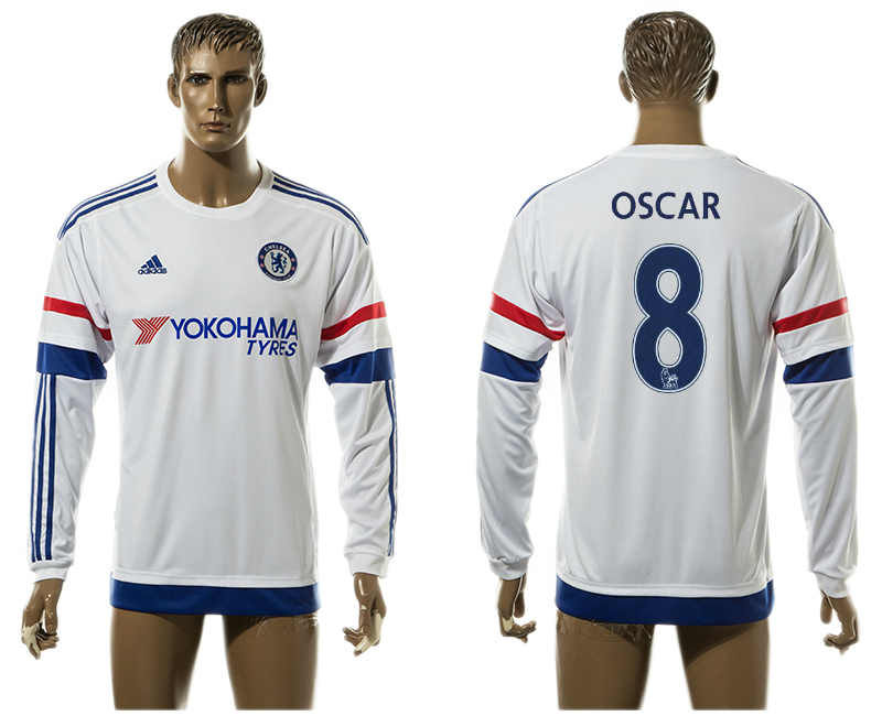 2015-16 Chelsea 8 OSCAR Away Long Sleeve Thailand Jersey