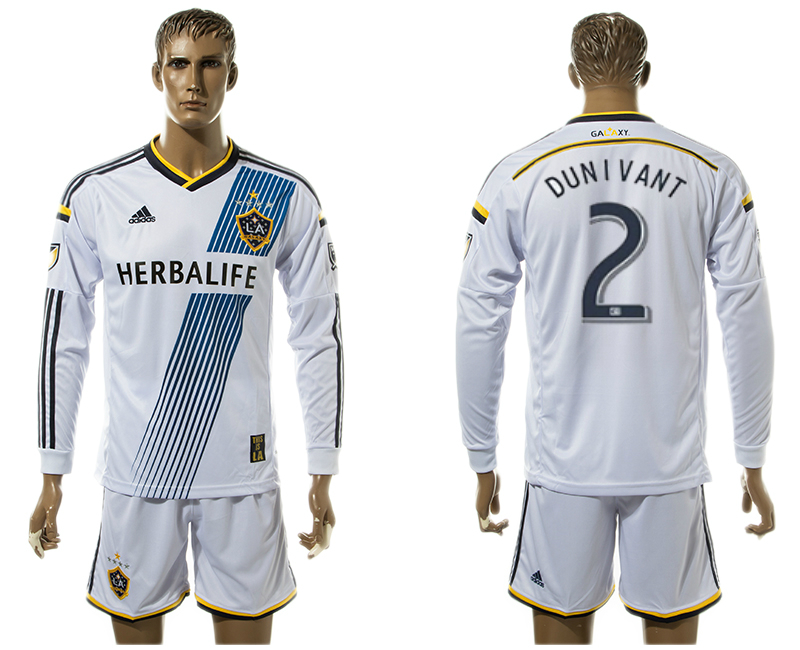 2015-16 Los Angeles Galaxy 2 DUNIVANT Home Long Sleeve Jersey