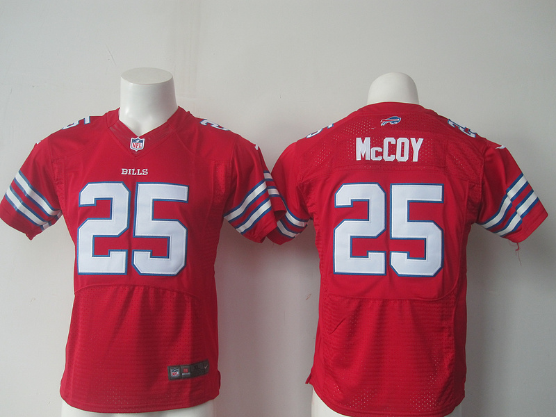 Nike Bills 25 LeSean McCoy Red Youth Limited Jersey