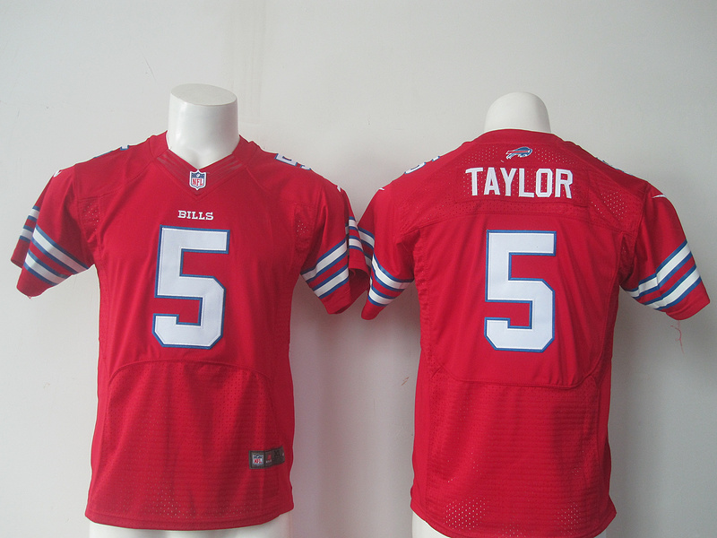 Nike Bills 5 Tyrod Taylor Red Youth Limited Jersey