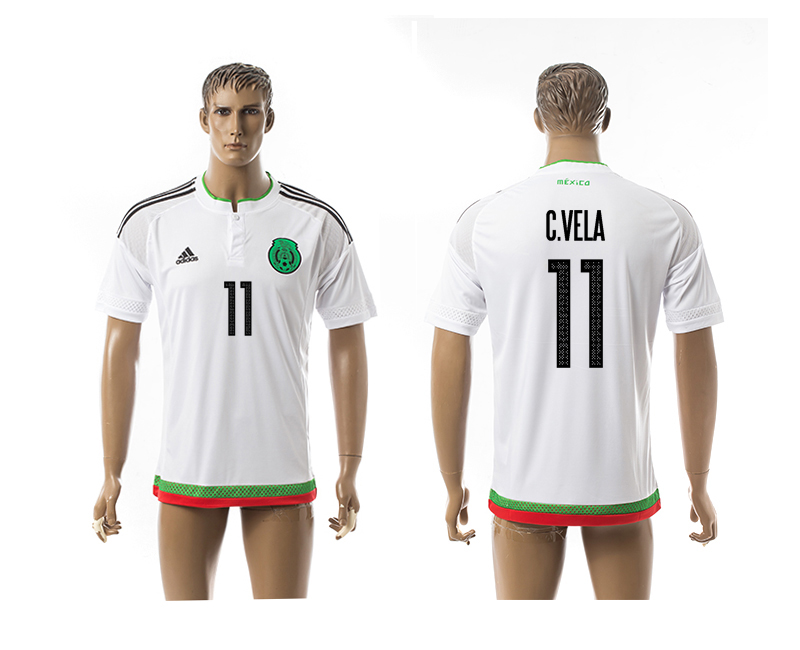 2016-17 Mexico 11 C.VELA Away Thailand Jersey