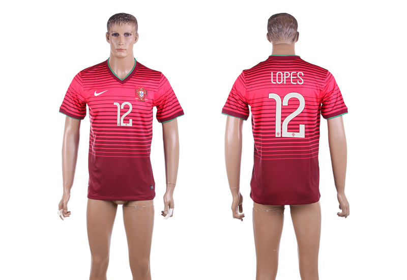 2016-17 Portugal 12 LOPES Home Thailand Jersey