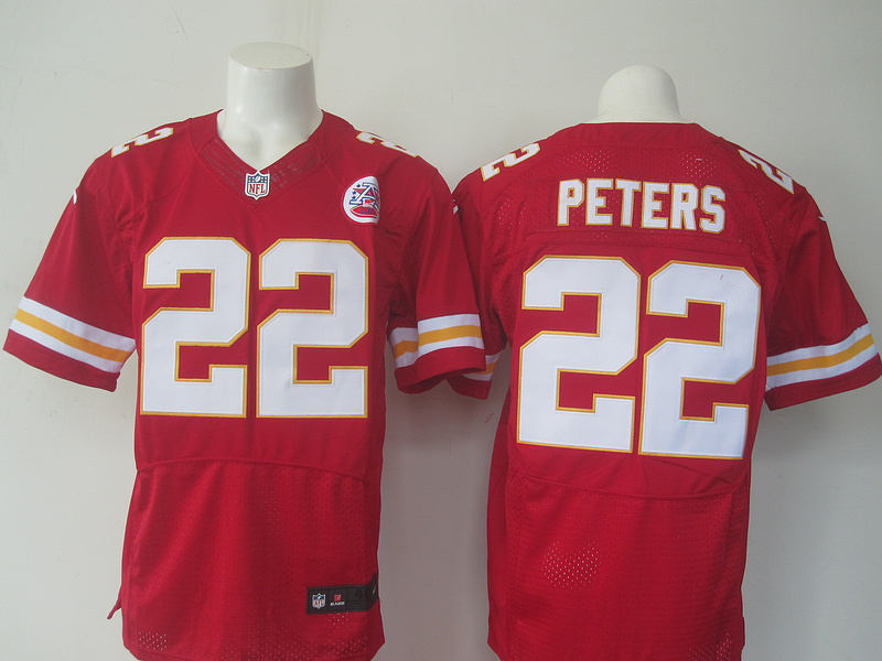 Nike Chiefs 22 Marcus Peters Red Elite Jersey