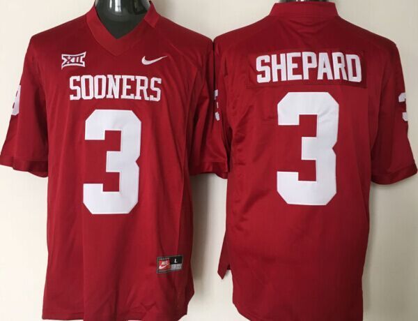 Oklahoma Sooners 3 Sterling Shepard Red College Jersey