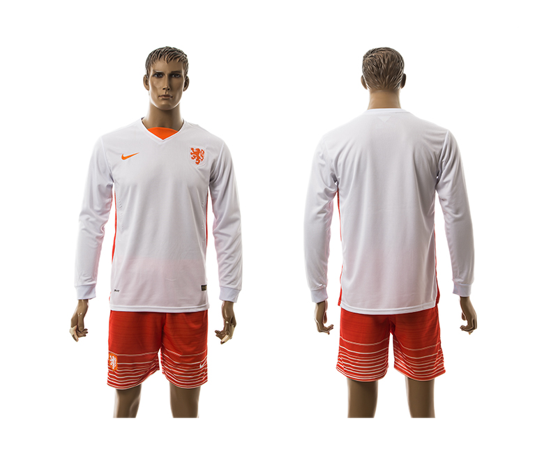 2016-17 Netherlands Away Long Sleeve Jersey
