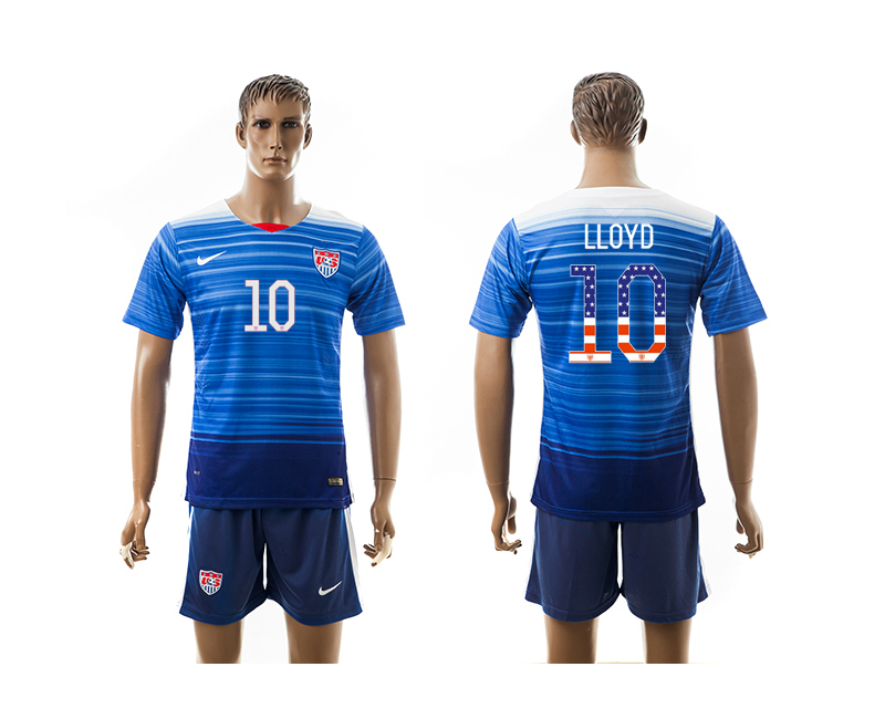 2016-17 USA 10 LLOYD Independence Day Away Jersey