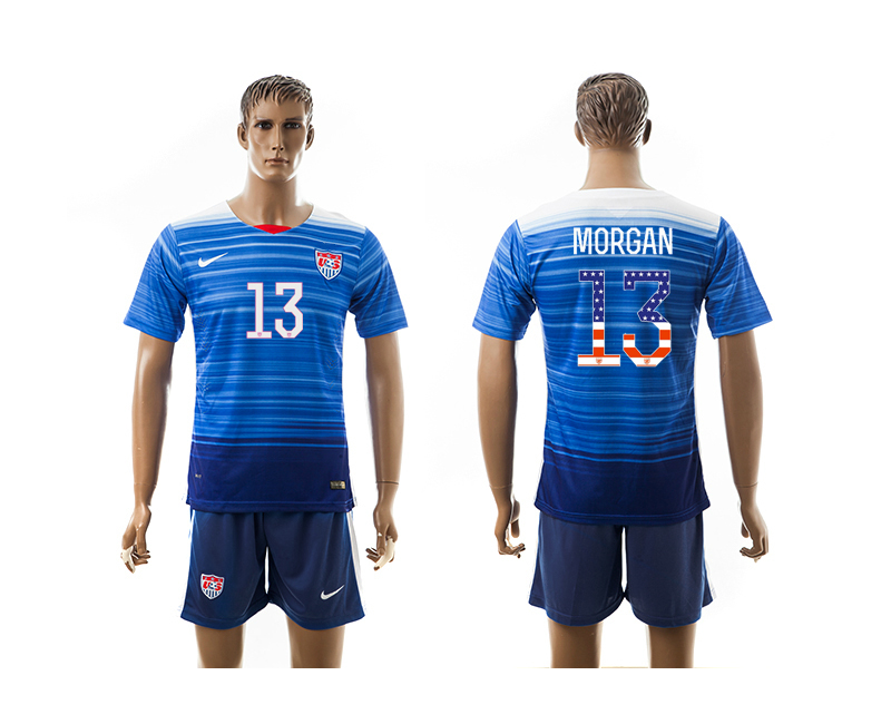 2016-17 USA 13 MORGAN Independence Day Away Jersey 2016-17 USA 13 MORGAN Independence Day Away Jersey