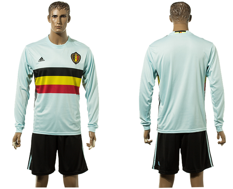 Belgium Away UEFA Euro 2016 Long Sleeve Jerseys Belgium Away UEFA Euro 2016 Long Sleeve Jerseys