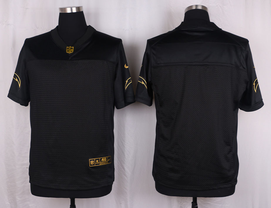 Nike Chargers Customized Pro Line Black Gold Collection Elite Jersey