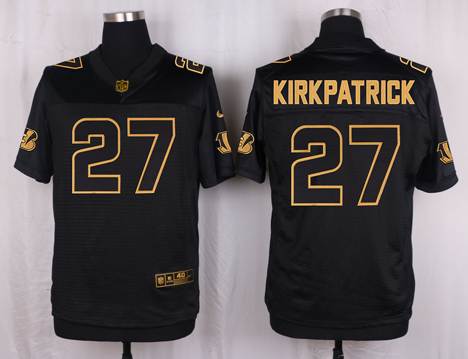 Nike Bengals 27 Dre Kirkpatrick Pro Line Black Gold Collection Elite Jersey