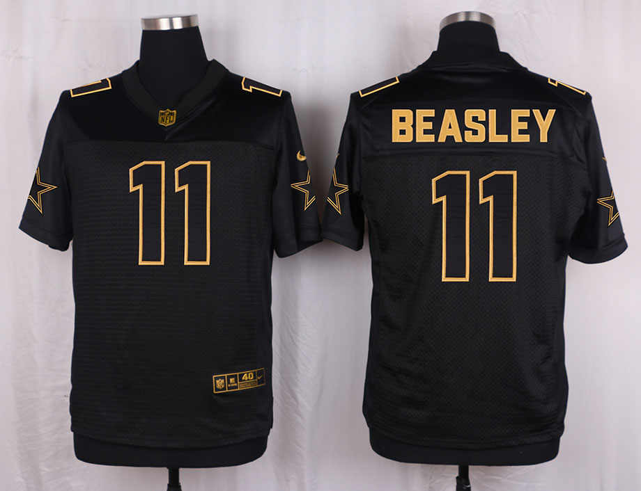 Nike Cowboys 11 Cole Beasley Pro Line Black Gold Collection Elite Jersey