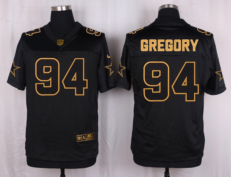 Nike Cowboys 94 Randy Gregory Pro Line Black Gold Collection Elite Jersey