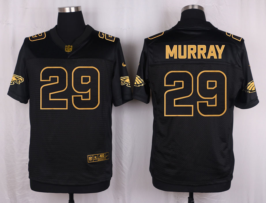 Nike Eagles 29 DeMarco Murray Pro Line Black Gold Collection Elite Jersey