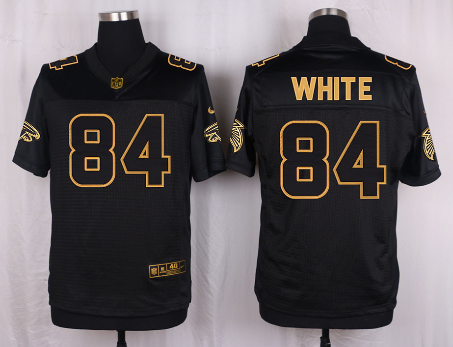 Nike Falcons 84 Roddy White Pro Line Black Gold Collection Elite Jersey