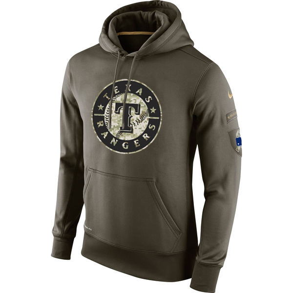 Rangers Olive Green Salute To Service Hoodie