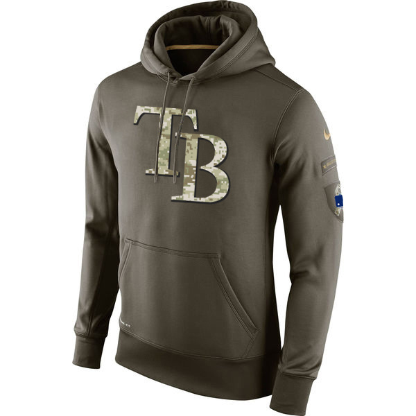 Rays Olive Green Salute To Service Hoodie