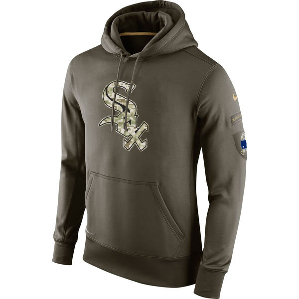 White Sox Olive Green Salute To Service Hoodie