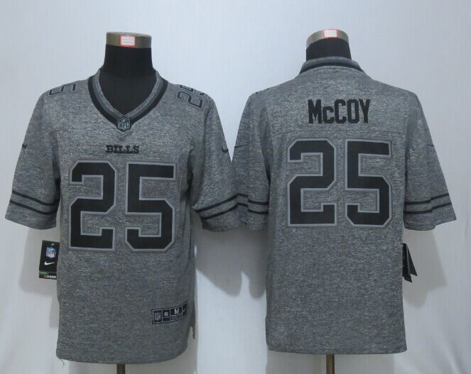 Nike Bills 25 LeSean McCoy Grey Gridiron Grey Limited Jersey