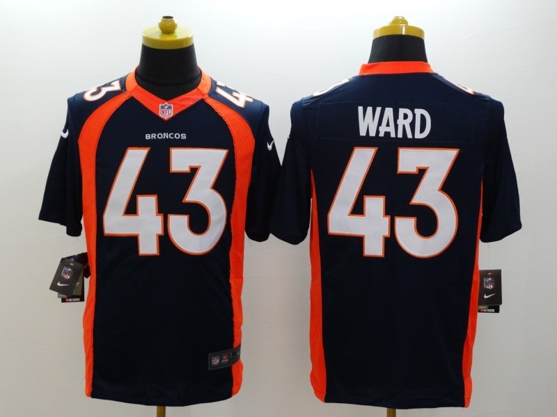 Nike Broncos 43 T.J. Ward Blue Limited Jersey Nike Broncos 43 T.J. Ward Blue Limited Jersey
