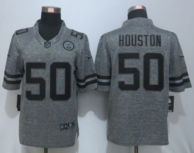 Nike Chiefs 50 Justin Houston Grey Gridiron Grey Limited Jersey