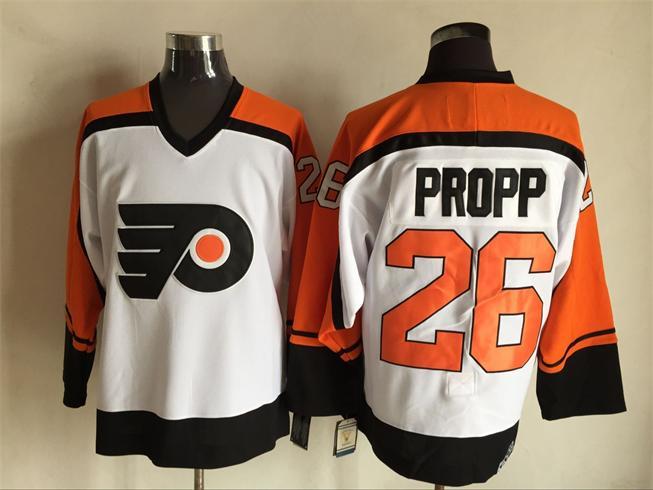 Flyers 26 Brian Propp White CCM Jersey