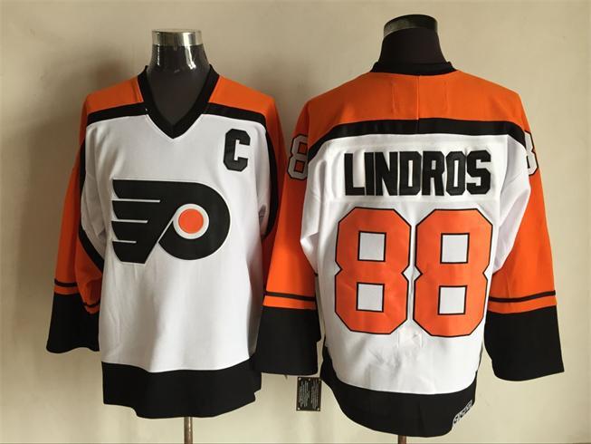 Flyers 88 Eric Lindros White CCM Jersey