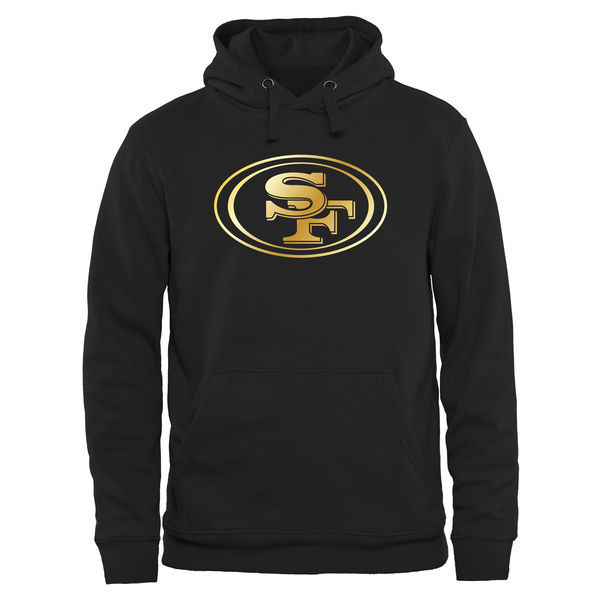 Nike 49ers Black Pro Line Gold Collection Pullover Hoodie