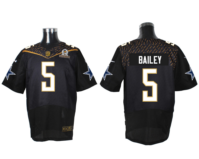 Nike Cowboys 5 Dan Bailey Black 2016 Pro Bowl Elite Jersey