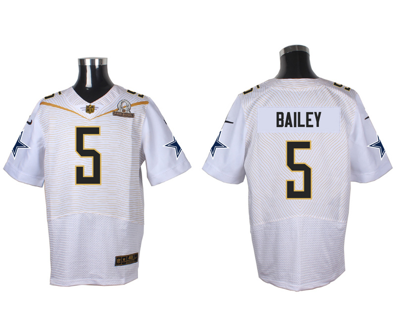 Nike Cowboys 5 Dan Bailey White 2016 Pro Bowl Elite Jersey